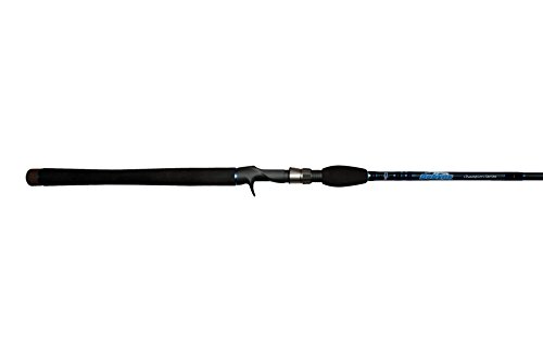 Dobyns Rods 807MAG HSB Champion Series 8'0' Mag Heavy Fast Swimbait Rod, 8'6', Black/Blue