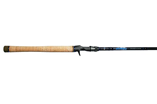 Dobyns Rods 734C FH Champion Series Heavy Fast Casting Rod, 7'3', Black/Blue
