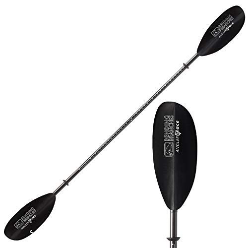 BENDING BRANCHES Angler Ace 2-Piece Snap-Button Fishing Kayak Paddle, Black, 250cm