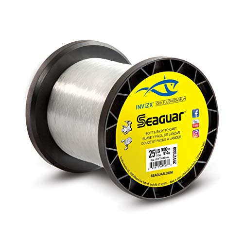 Seaguar Invizx 100% Fluorocarbon 1000 Yard Fishing Line (15-Pound)