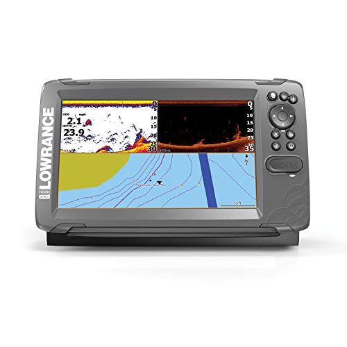 Lowrance HOOK2 9 - 9-inch Fish Finder with SplitShot Transducer and US / Canada Navionics+ Map Card ...