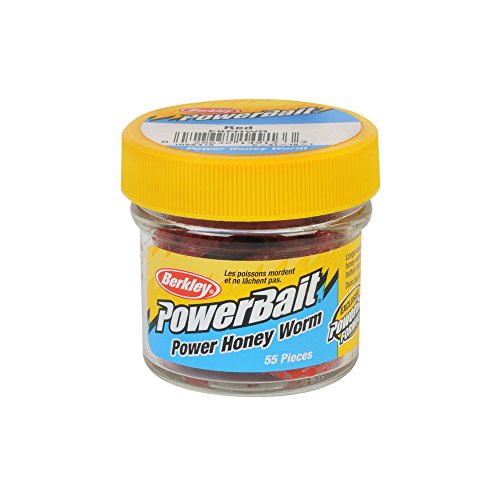 PowerBait Power Honey Worm Soft Bait - Red - 1in | 3cm - Panfish