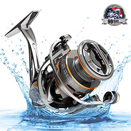CS8 Spinning Reel,Cadence Ultralight Fast Speed Premium Magnesium Frame Fishing Reel with 10 Low Torque Bearings Super Smooth Powerful Fishing Reel with 36 LBs Max Drag & 6.2:1 Spinning Reel