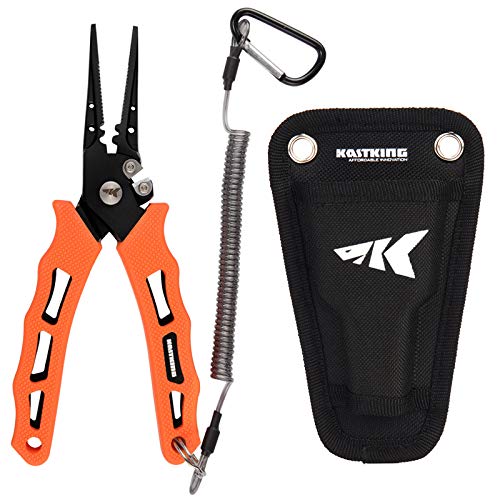 KastKing Cutthroat 7 inch Fishing Pliers, 7 inch Straight Nose